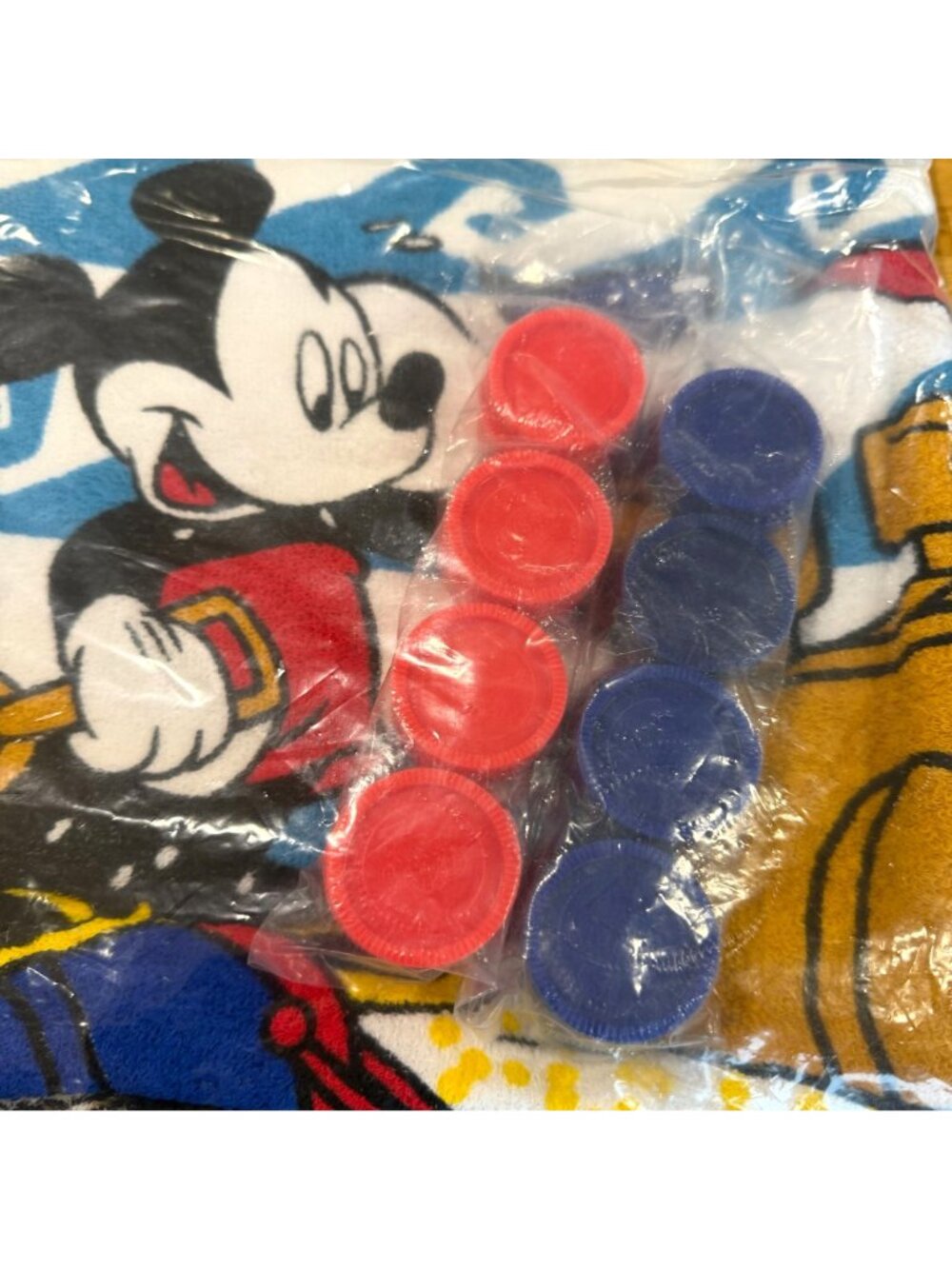 Mickey For Kids Checkers Game Beach Towel NEW Disney VTG 100% Cotton Terry - Picture 4 of 8